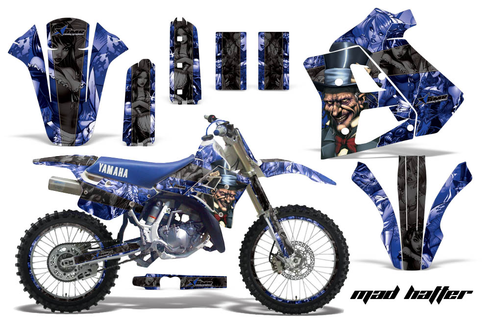 Yamaha WR250z 91-93-Graphics Kit Decal MadHatter U K NPs